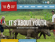 Tablet Screenshot of canadaworldyouth.org